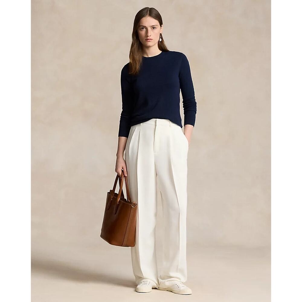 Funyyzo Women's Wide Leg High Rise Satin Bacall Trouser Pants Size Large NWT